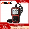 OBD Diagnostic Tool ANCEL AD410 Car Code Reader Automotive OBD2 Scanner Support Multi languages |Code Readers &