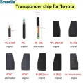 Original/aftermarket Auto Transponder Car Key Chip 4d67 4c Id4c G 72 H 8a 128bit Ws21-00 Pcf7930/pcf7931 For Toyota Corollacamry