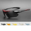 COMAXSUN Professional Polarized Cycling Glasses Bike Goggles Outdoor Sports Bicycle Sunglasses UV 400 With 5 Lens TR90 2 Style|