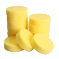 12PCS Wax sponges Round Car Polish Sponge Car Wax Foam Sponges Applicator Pads for Clean Car Cleaner Care Tools Glass Yellow|wax