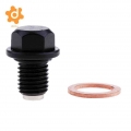 Magnetic Oil Drain Plug Bolt For Yamaha Fz Fj Mt 09 Yzf-r1 R6 Trx850 Black - Oil Pan Gaskets - ebikpro.com