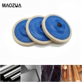 3 pcs 4 Inch 100mm Wool Polishing Wheel Buffing Pads Angle Grinder Wheel Felt Polishing Disc for Car Metal Marble Glass Ceramics