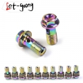 Motorcycle Brake Hose Bolts Nails M10 Banjo Screw for Caliper Brake Master Cylinder Hydraulic Clutch Yamaha Colorful Blue|Levers