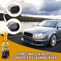 60ml Car Engine Care Cleaner Anti Carbon Deposit Anti Wear Cleaning Agent Catalytic Converter Booster Cleaner Remove Dust Dirt|E