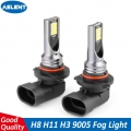 Aslent 2pcs H11 H8 H1 H3 Led H4 H7 9005 Hb3 9006 Car Led Fog Lights Headlight Bulbs 3030 12smd 6000k 3000k 8000k Auto Fog Lamp -