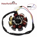 Ignition Coil Stator Magneto 8 Pole For GY6 49cc 50cc 110cc 125cc 150cc 139QMB 147QMD 152QMI 157QMJ Scooter Moped ATV Go Kart|Mo