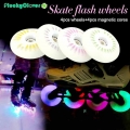 4pcs Inline Flash Roller Wheel 90A 60mm 64mm 68mm 70mm wheel SEBA Skate LED Light Roller PU Freestyle Slalom Patines Tire Wheel|