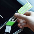 Car Air Conditioner Outlet Window Cleaning Tool Multi purpose Long Durable 2 In 1 Double Slider Interior Multi purpose Brush|Spo