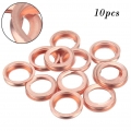 10PCS Metal Oil Drain Plug Crush Washer Gasket 11026 01M02 Fit For Nissan 370Z/Cube 2010 Car Accessories|Cyl. Head & Valve C