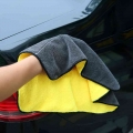 1pc Car Care Polishing Wash Towels Plush Microfiber Washing Drying Towel Strong Thick Plush Polyester Fiber Car Cleaning Cloth -