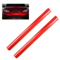 2pcs Red Car Front Bumper Grille Trim Strip Grille Decoration Bar V Brace For BMW E60 1 2 3 4 Series Front Grille Trim Strips|In