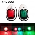 1 X Set Boat Light Led 12v 24v Navigation Light Waterproof Red Green Marine Boat Side Lights Yacht Sailing Signal Lamp - Signal