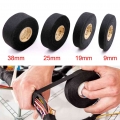 Black Fabric Adhesive Tape Heat-resistant Cable Wiring Harness Tape Looms Fabric Cloth Tape Adhesive Tape 9/19/25/38mm X15m - Fi