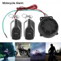 Dual Remote Control Bike Scooter Motor Alarm System Car Keyring Motorcycle Theft Protection 12V Motorcycle Alarm Security System