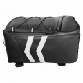 Bike Rack Rear Carrier Bag Waterproof Motorcycle Tail Tool Bag Large Capacity Bicycle Rear Bag PU 8L/9L Storage Package Tool Bag