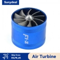 Car Air Intake Turbine Aluminium Alloy Turbonator Gas Fuel Saver Fan Supercharger Turbo Universal Auto Durable Air Intake - Air