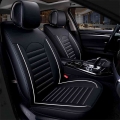 Waterproof Leather Car Seat Cover Protector Mat Universal 3D Arround Front Backrest Breathable Auto Seat Cushion Protector Pad|A