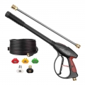 m22 Pressure Washer Gun with Extension Wand and Hose with Pressure Washer,Washer nozzles spray gun for cars，hose for washing|Wa