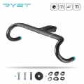 RYET Gravel Road Bike Carbon Handlebar 28.6/31.8 470/490mm Exotropism Integrated Bicycle Handlebar With Spacers Bar Bike Parts|B