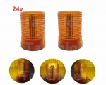 2pcs Amber led Strobe lamp 24v flashing Roof lamp Running Top Lights for Benz Volvo Kenworth/Peterbilt/Freightliner/Mack/Scania|