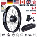 Electric Fat Bike Rear Wheel Kit 48v 750w 4.0 Tyre Brushless Hub Motor Bicycle Conversion With 20ah 18ah Import Battery Pack - E