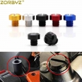 ZORBYZ 2Pcs Universal Motorcycle CNC M10*1.25 Mirror Hole Plug Screw Bolts Covers Caps Clockwise Screw For Honda Suzuki|Side Mir