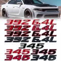 3d Metal 392 345 6.4l 5.7 Logo Car Sticker Emblem Badge Decals Auto Tail For Dodge Ford Audi Toyota Honda Jeep Accessories