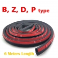 6meter Z D P B Type 3m Adhesive Car Door Rubber Seal Sound Insulation Noise Insulation Car Door Weatherstrip - Fillers, Adhesive