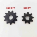 25H 9T/11T Electric Scooter Sprocket Gear D Type Mounting Hole Diameter 8mm Pinion for 25H Chain Drive Razor E bike motor MY1016