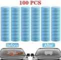 100 Pcs Car Effervescent Washer Tablet Auto Glass Washing Tablet Car Windscreen Cleaner Windscreen Glass Cleaning Tablet - Windo