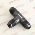 AN6 6AN AN 6 6AN Male FLARE UNION Tee T piece fitting adapter BALCK/BLUE|adapter fitting|an fittings black6an fitting - Office