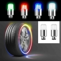 4Pcs Car Wheel Caps Car Decoration Car Lights for Tire Hub Wheel Lights Bicycle Deco LED Closed Tire Valve Car Auto Accessories|