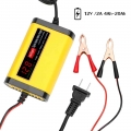 12V 2A Car Battery Charger Intelligent Fast Power Charging Wet Dry Lead Acid Full Automatic Battery charger Digital LCD Display|