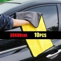 10pcs Extra Soft 30x60CM Car Wash Microfiber Towel Car Cleaning Drying Cloth Car Care Cloth Detailing Car WashTowel Never Scrat|