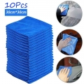 10Pcs Microfibre Cleaning Car Soft Cloth Washing Cloth Towel 30x30cm emming Water Suction Auto Home Washing Duster Towel|Car Tow