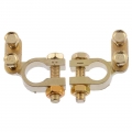 Mayitr 1 Pair 35mm Positive 34mm Negative Car Battery Terminal Gold Plated Universal Auto Metal Battery Terminals|terminal batte