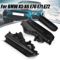 3x Car Engine Upper Compartment Partition Panel Set For Bmw X5 X6 E70 Black Plastic 51717169419 51717169420 51717169421 - Engine