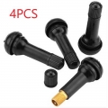 4/5 Pcs Black Rubber Tr414 Car Wheel Tyre Tubeless Tire Tyre Valve Stems Dust Cap Wheels Tires Parts Car Auto Accessorie - Valve