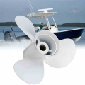 Boat Outboard Propeller 664 45952 00 EL For Yamaha 20 30HP 9 7/8 x 14 Aluminum 10 Spline Tooths White 3 Blades R Rotation|Marine