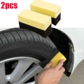 2pcs Car Wash Sponge for Car Tyre Wheel Washer Soft Water Suction Sponge Pad Clearner Car tires Cleaning Sponges|Sponges, Cloths