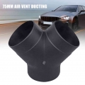 75mm Air Vent Ducting Y Piece Elbow Pipe Outlet Exhaust Connector For Eberspaecher Air For Diesel Parking Heater - Heater Parts