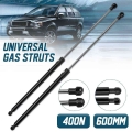 2x Universal 60cm 600mm 400n Car Struts Front Cover Bonnet Hood Rear Trunk Tailgate Boot Shock Lift Strut Support Bar Gas Spring