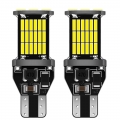 2PCS T15 921 W16W 45 SMD 4014 LED Auto Additional Brake Lamps Backup Reverse Bulbs Daytime Running Lights Car Goods Super White