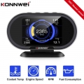 Konnwei Kw206 Digital Speedometer Car Obd2 Automotive On-board Computer Diagnostic Scanner Tool Water Temperature Speed Monitor