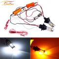 2pcs Ba15s 1156 P21w Bau15s Py21w T20 W21w 7440 42led Canbus Drl Running Lights Turn Signal Light Dual Mode For Car Lighting - S