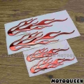 3d Flame Fire Auto Motorcycle Tank Pad Stickers Emblem Fairing Decals For Haley Honda Cb Cbr Yamaha R1 R6 Kawasaki Suzuki Gsxr -