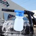 1l Adjustable Car Washer Foam Nozzle Car Washing Foam Gun Cleaning Foamer Pot Lance Water Soap Shampoo Sprayer Spray Foam Gun -