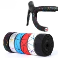 West Biking Soft Bicycle Handlebar Tape Eva Pu Bike Bar Tape Professional Cycling Damping Anti-vibration Wrap With 2 Bar Plugs -