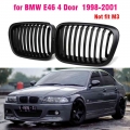 Gloss black Front Kidney Grille Slat Style Grill for For BMW E46 4 door 1998 1999 2000 2001 Car styling|Racing Grills| - Offic