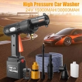 Cordless High Pressure Water Gun Portable Car Washer 600W 30000MAH 32BAR Electric Car Wash Machine for Makita 25 V Battery|Water